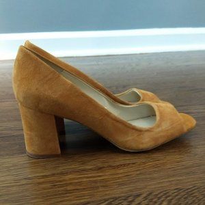 Zara suede open toe shoes size 8